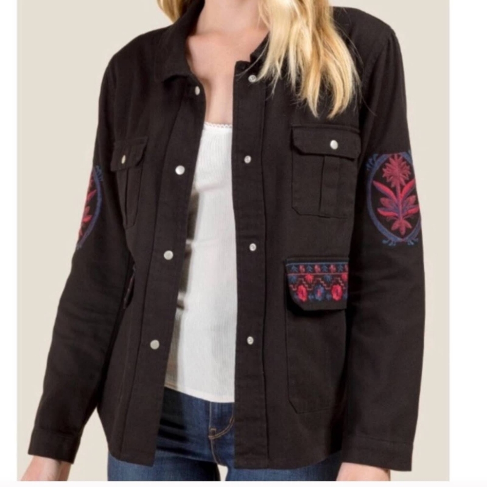 Boutique Boho Embroidered Jacket  NNW Medium